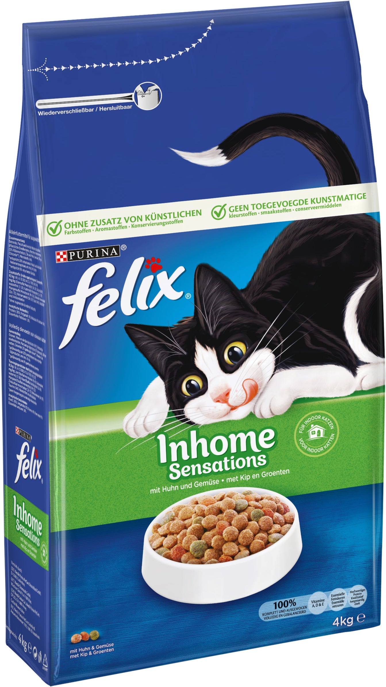 Felix Inhome Sensations kattenvoer kip groenten 4 kg