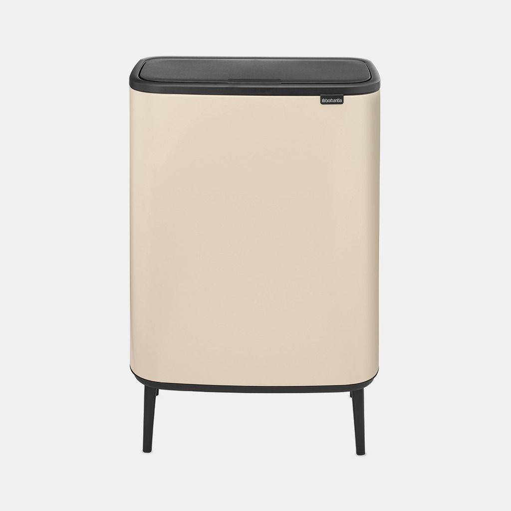 Bo Touch Bin Hi, met 1 binnenemmer, 60 liter - Soft Beige