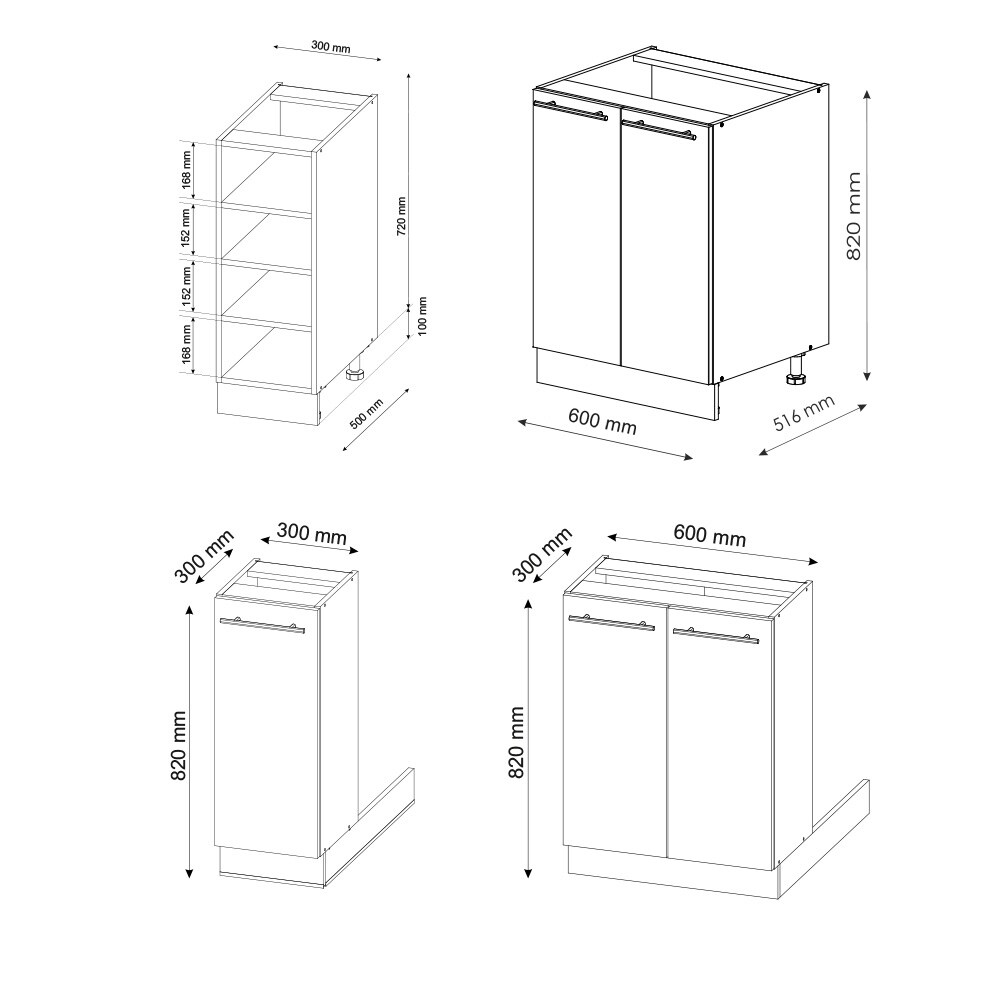Vicco Kücheninsel Küchenblock Einbauküche Fame-Line Landhaus Weiß Dunkelgrau 90 cm Küchen Schränke Regalunterschrank Küchenunterschrank Regalinselunterschrank Softclose-Scharnier Küchenmöbel