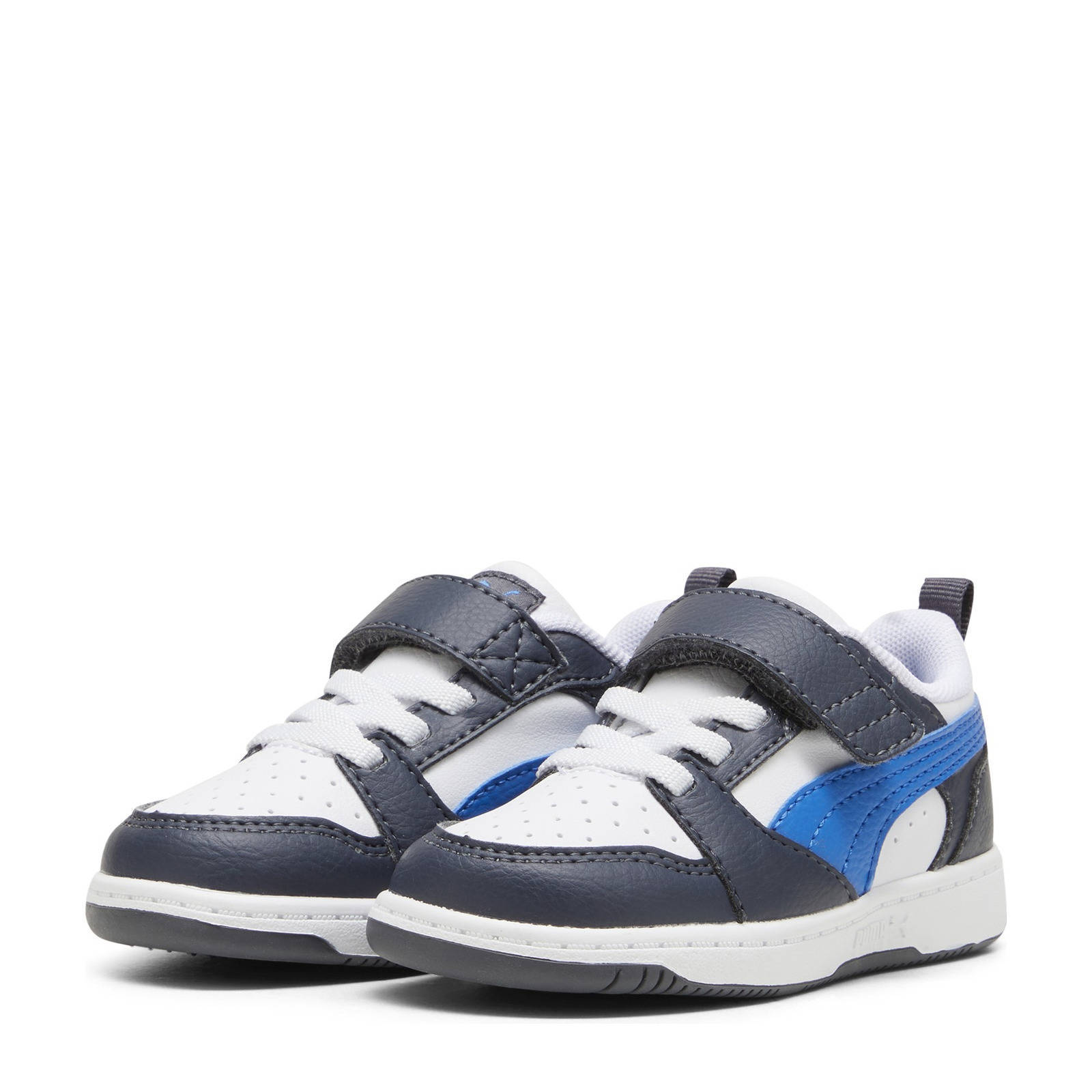 Puma Rebound V6 Lo AC+ Inf  sneakers wit/kolbaltblauw/grijs