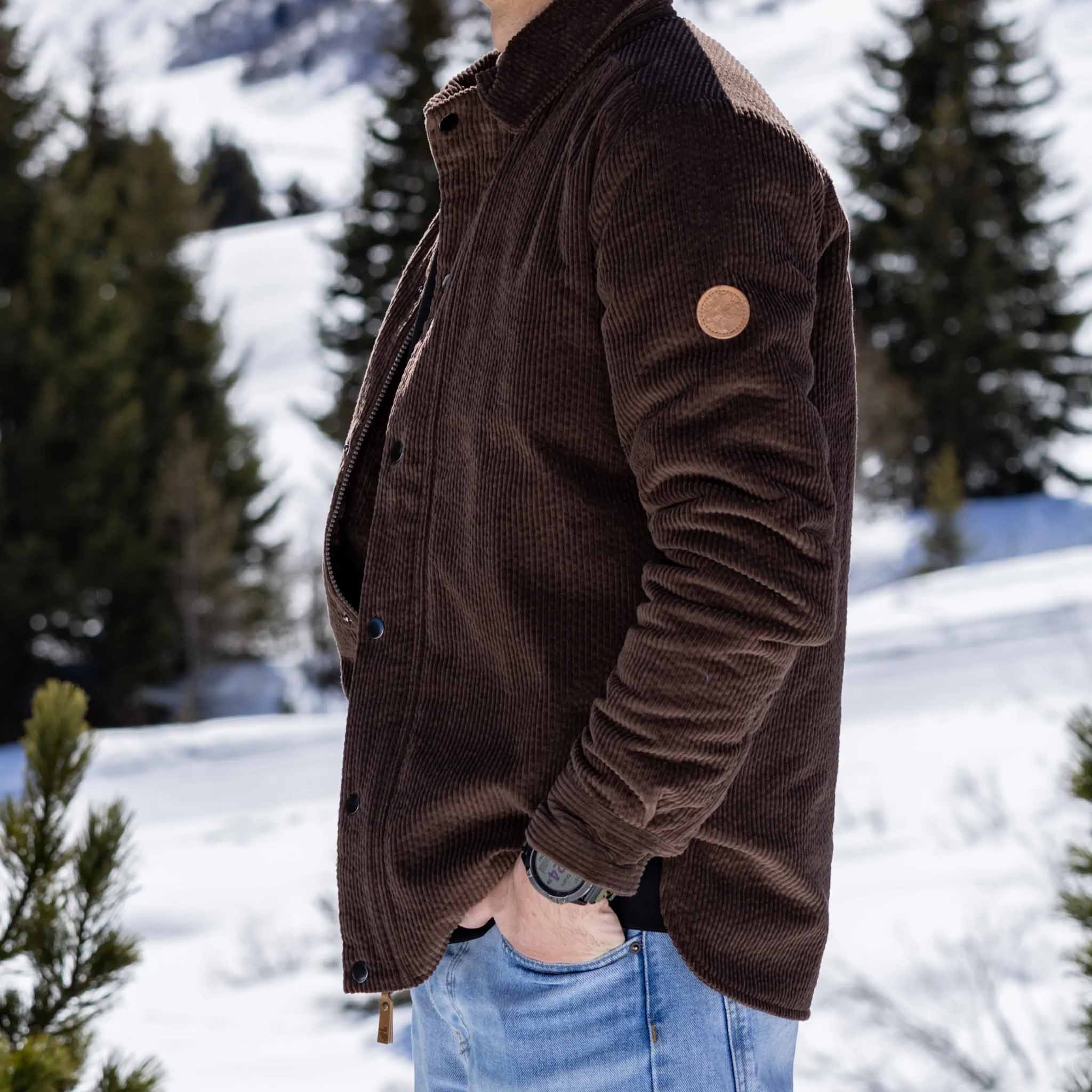 Frauen Jacke Cord West Brown