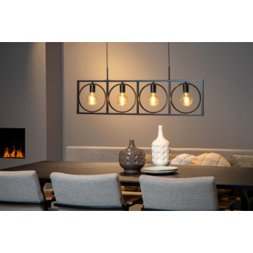 Lucide hanglamp Suus zwart 107,8x23,5 cm (lxb)