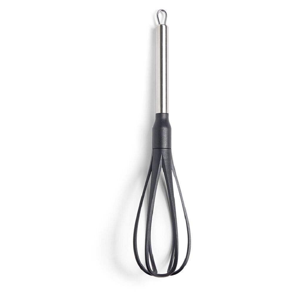 Fouet en plastique avec manche en inox L.32,5cm