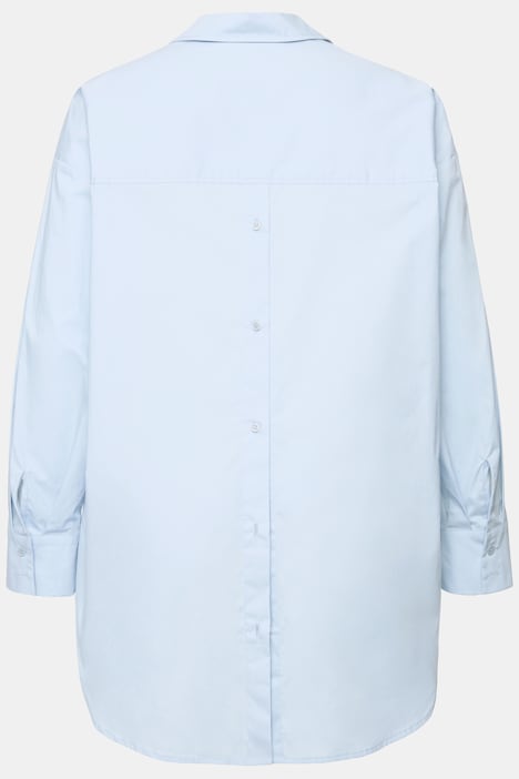 Bluse, oversized, Rücken-Knopfleiste, Langarm
