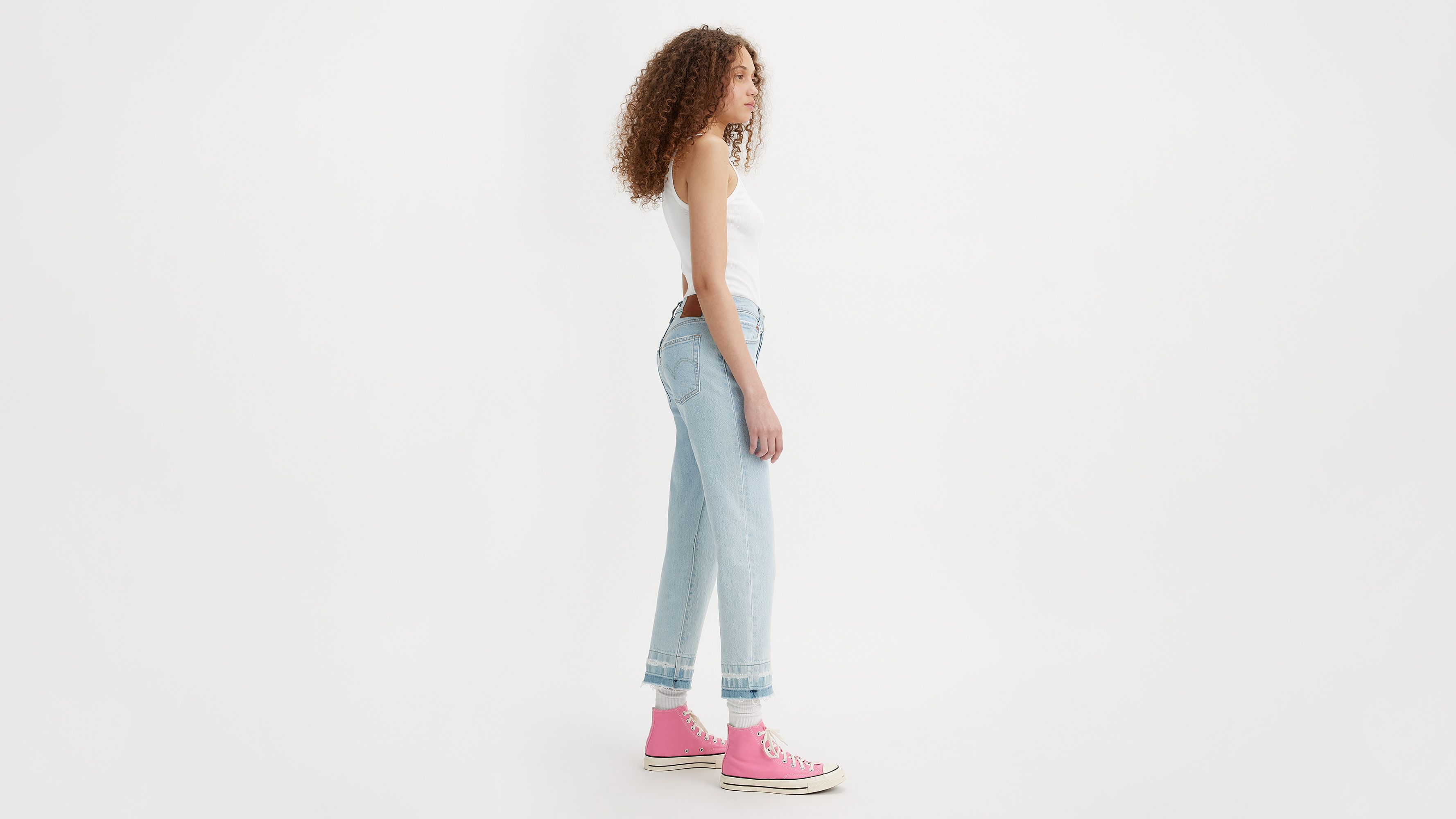 Jean 501® crop - Flat Earth - Bleu