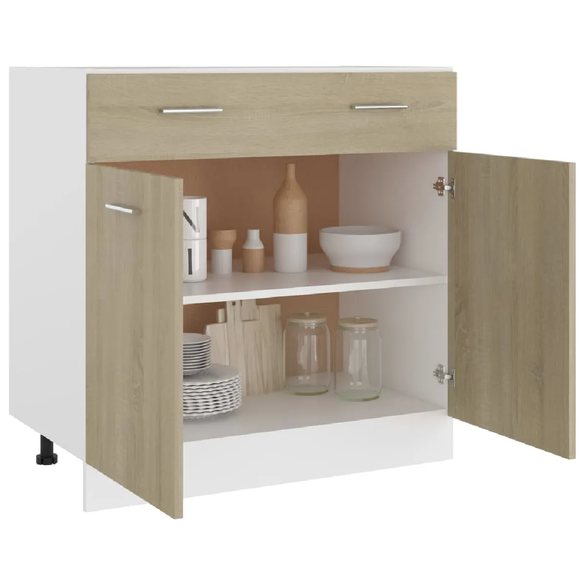 VIDAXL Armoire de plancher - Chêne sonoma