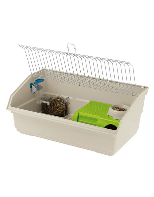 Ferplast Caviakooi Cavie 80 Deluxe - Dierenverblijf - 76x45x33.5 cm Assorti