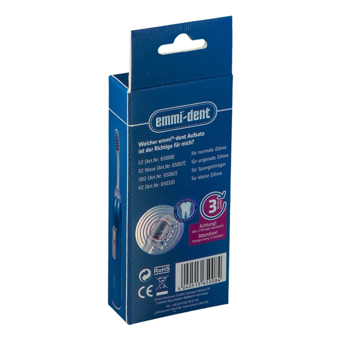 emmi®-dent E2 Ersatzbürstenköpfe