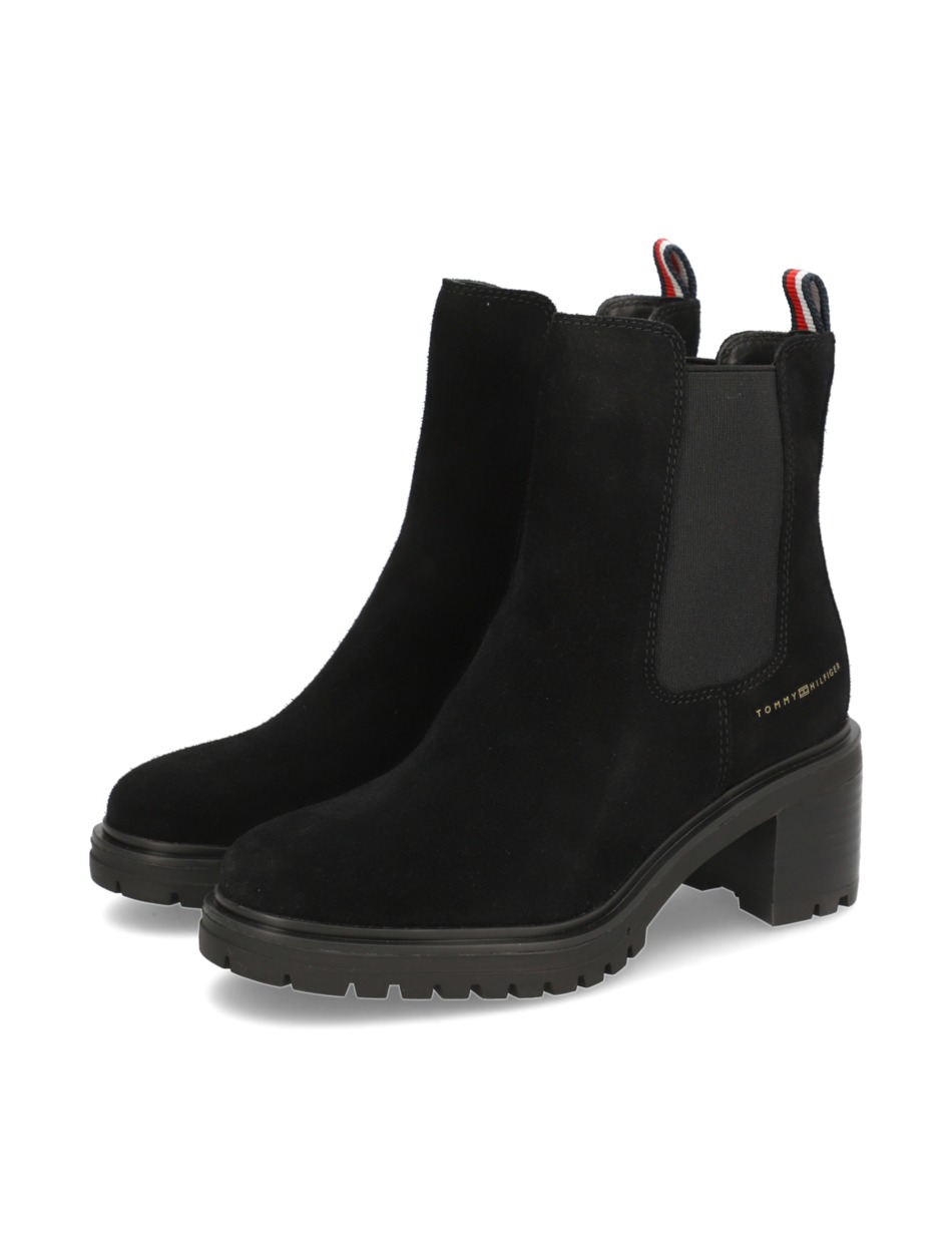 ESSENTIAL MIDHEEL SUEDEBOOTIE