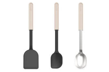Chef It kookset 3-delig (spatel   pollepel   opscheplepel) - chalk
