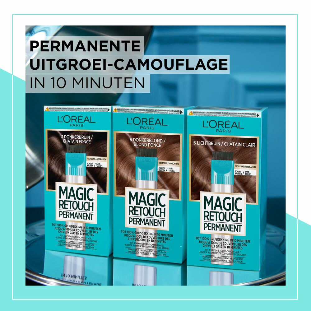 L'Oréal Magic Retouch Permanent 3 Donkerbruin95 gr