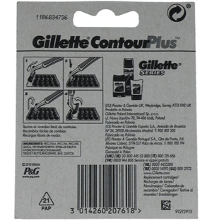 Gillette Contour Plus Scheermesjes 10ST