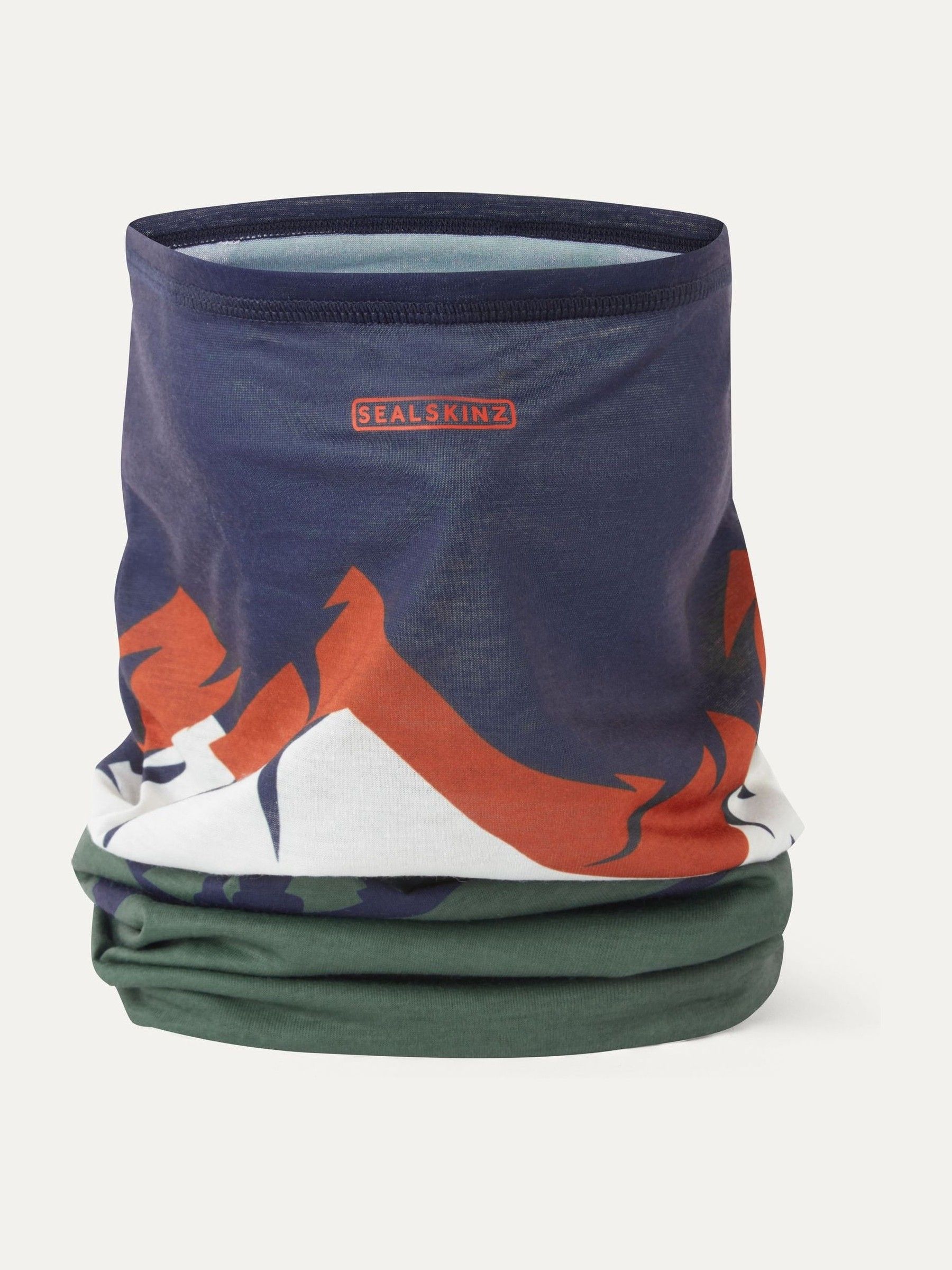 Blauw/steen - Sealskinz - Harpley waterafstotende nekwarmende sjaal