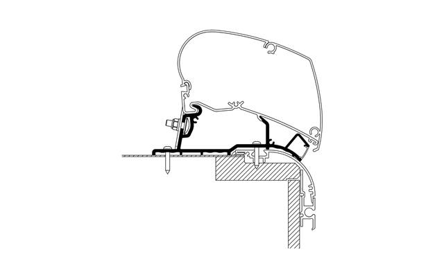 Thule Adapter CARAVAN ROOF TOP LED - 4.25M