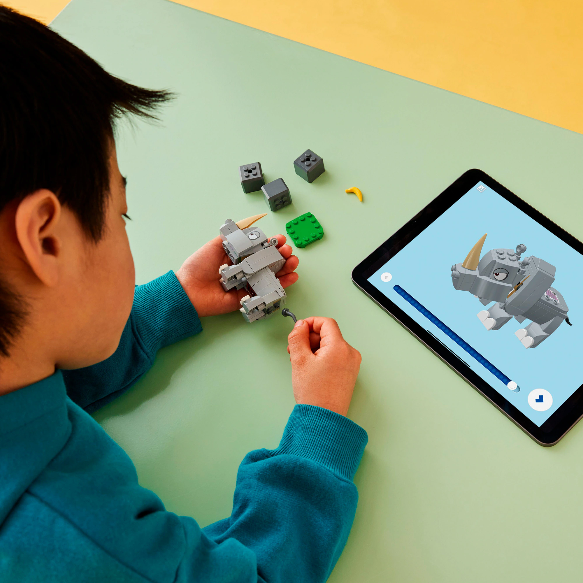 LEGO Konstruktionsspielzeug Super Mario Rambi das Rhino - Erweiterungssset