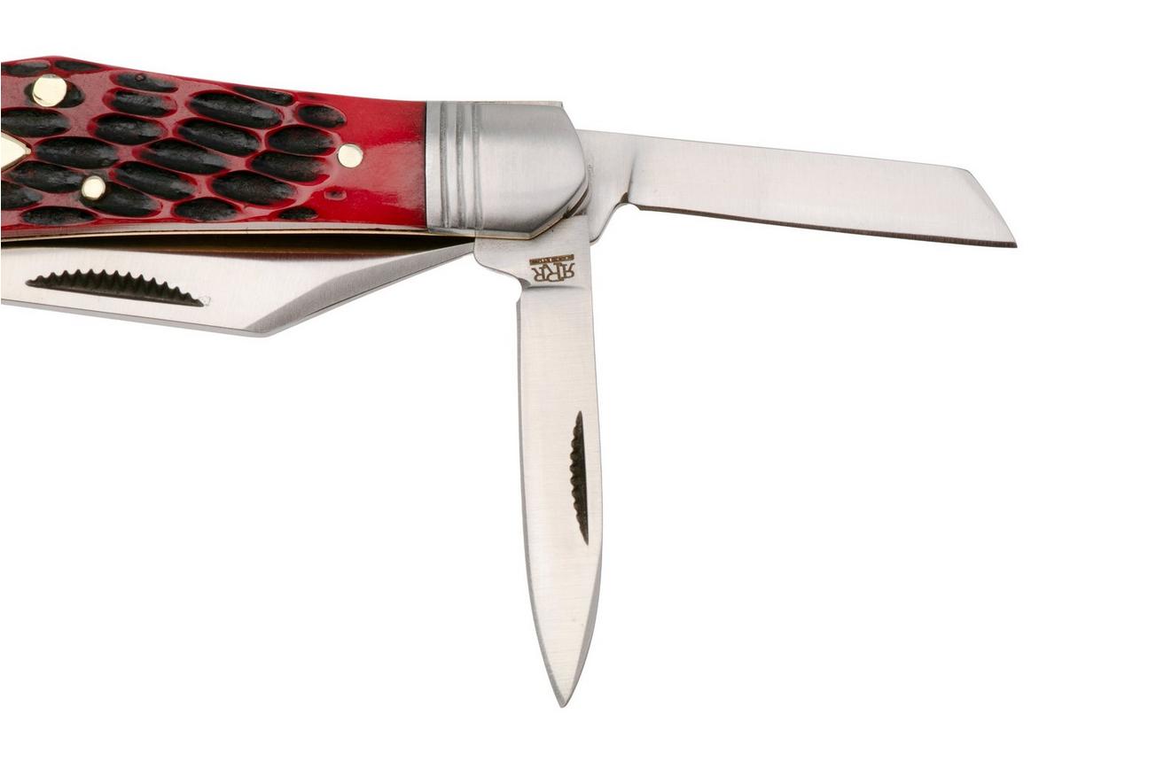 Rough Ryder Reserve Splitback Whittler RRR047, D2, Red Jigged Bone, slipjoint zakmes