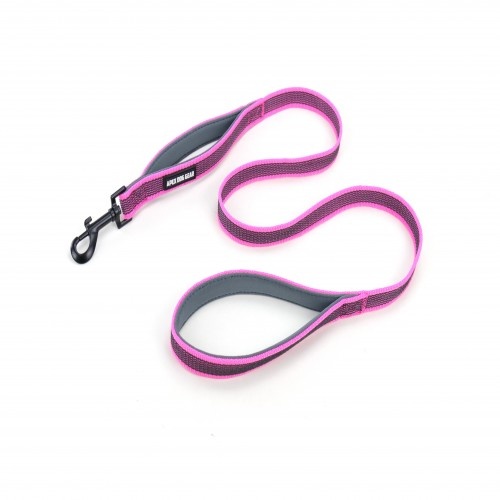 Guia para cães APEX DOG GEAR rosa com alça dupla em nylon