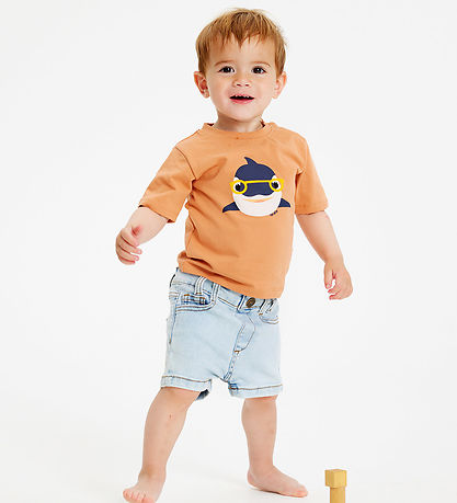 The New Siblings Shorts - Denim - TnsGaren - Light Blue Waschung