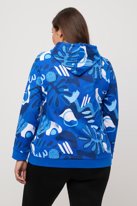 Hoodie, extraweich, bedruckt, Langarm, Kapuzenshirt