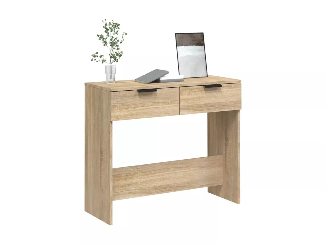 Table console Chêne sonoma 90x36x75 cm Bois d'ingénierie