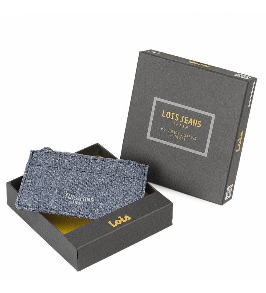 Carteira porta-cartões Lois com proteção RFID LOIS 203642 Azul