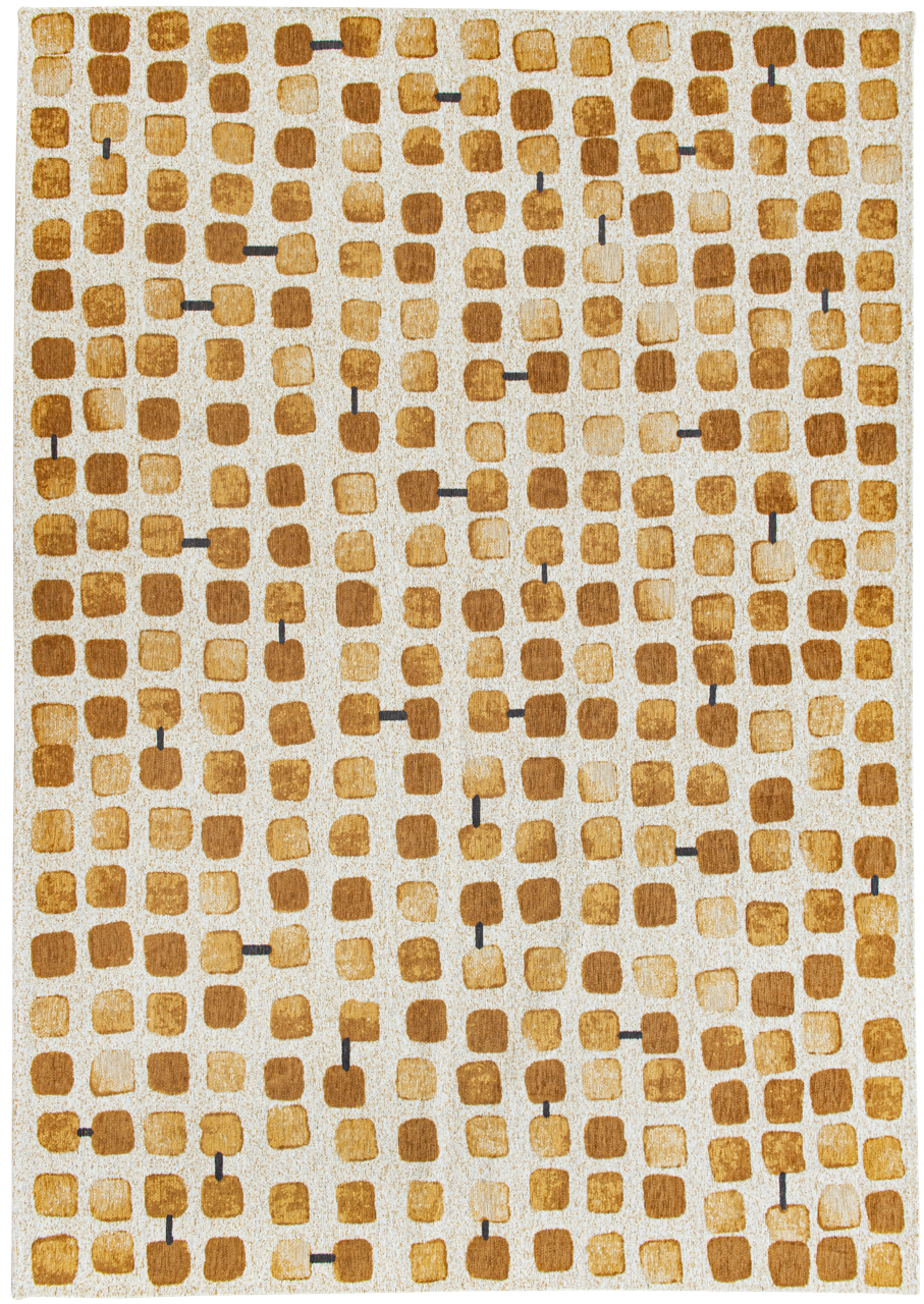 Ecorugs vloerkleed Cobblestone geel 200x280 cm