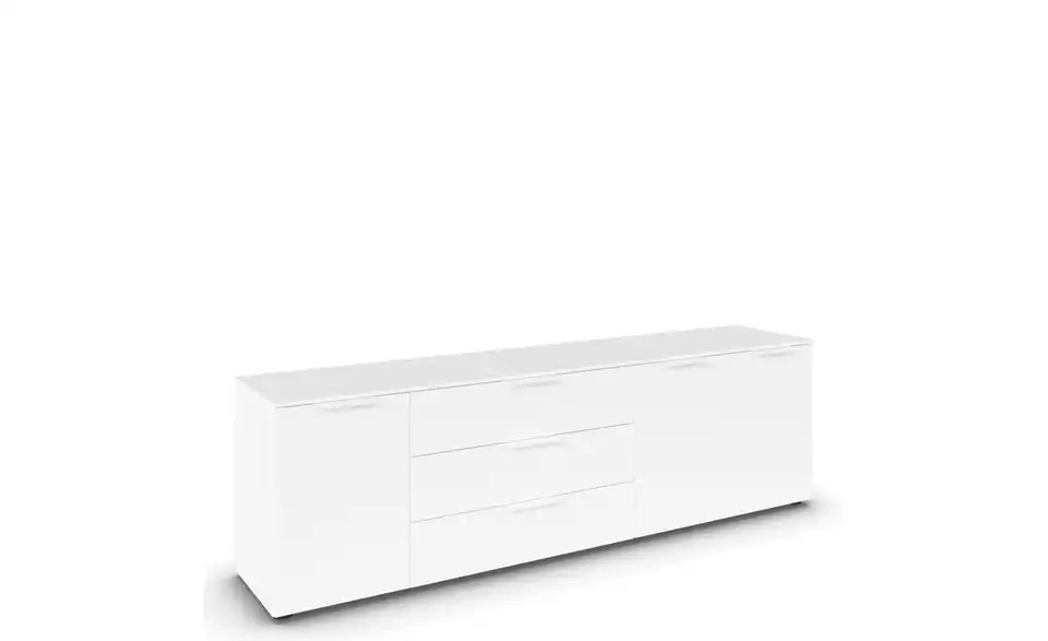 Sideboard Weiß Front: Dekor, Oberboden: Dekor Weiß Weiß