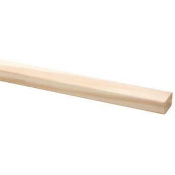 Lat geschaafd grenen D-vorm 18x33mm 210 cm