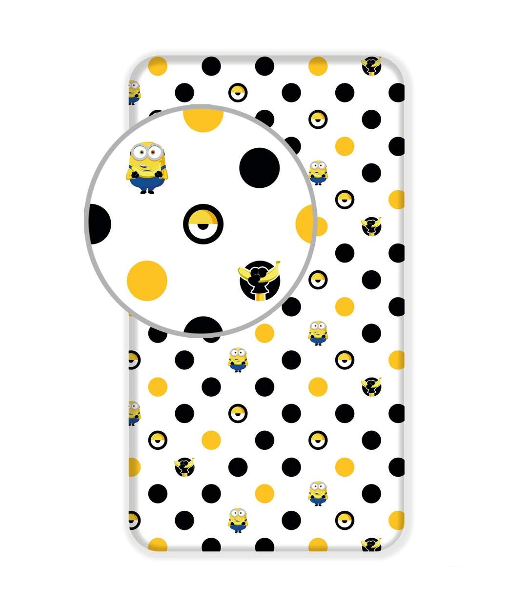 Despicable Me - Drap-housse (Noir / Jaune / Blanc) - UTAG2102