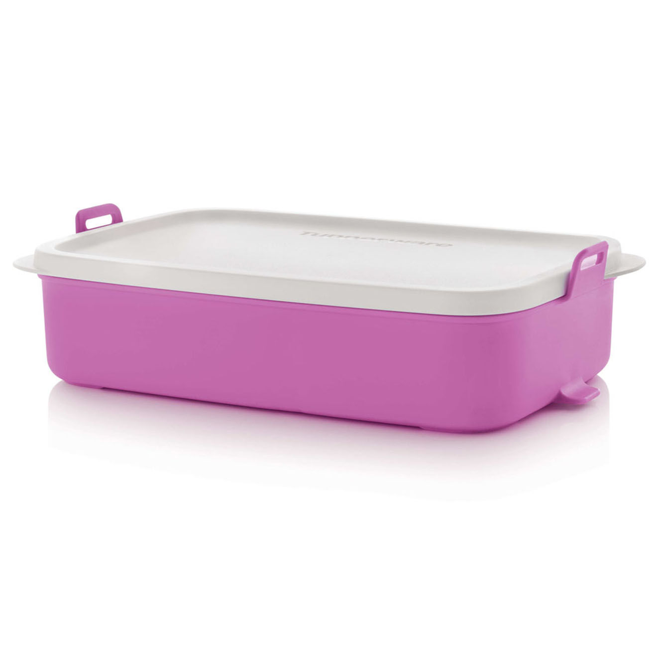 Tupperware Boite Clip On The Go rose/blanc - 900ml