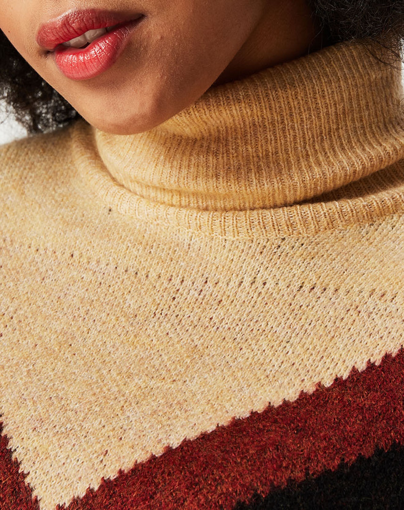 See u Soon Robe-Pull Diane noir//brique/beige