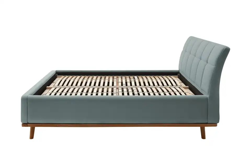 Polsterbettgestell Blau 160 cm
