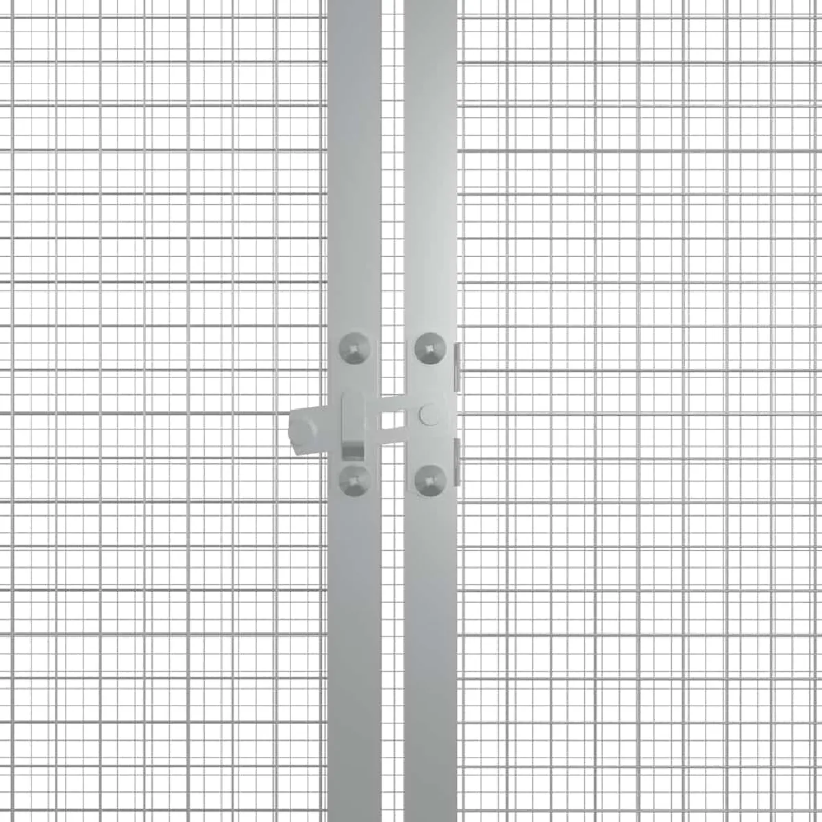 vidaXL Cage poules gris 200x91x100 cm