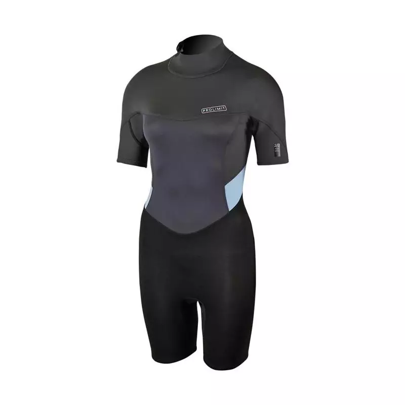 Combinaison shorty femme PROLIMIT Fire Backzip 2/2 Q-lining FL Blue/Grey