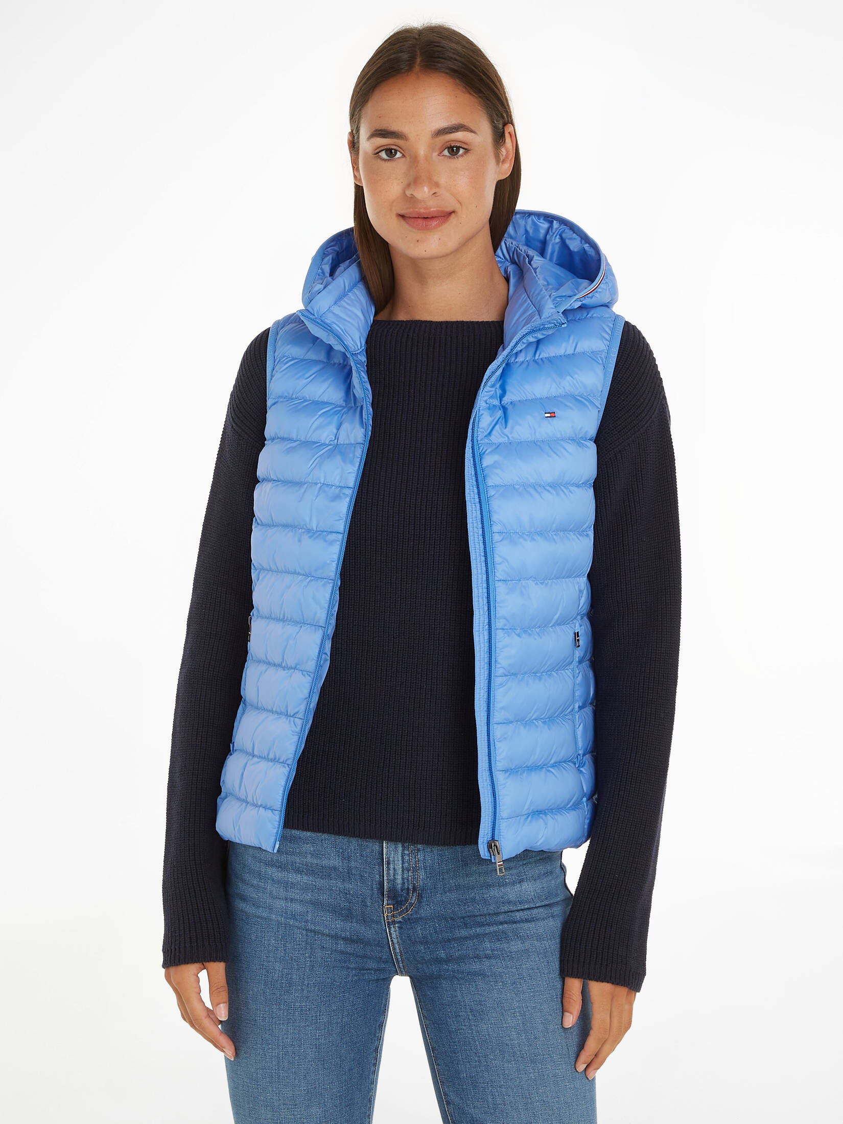 Tommy Hilfiger| Damen Steppweste mit Kapuze