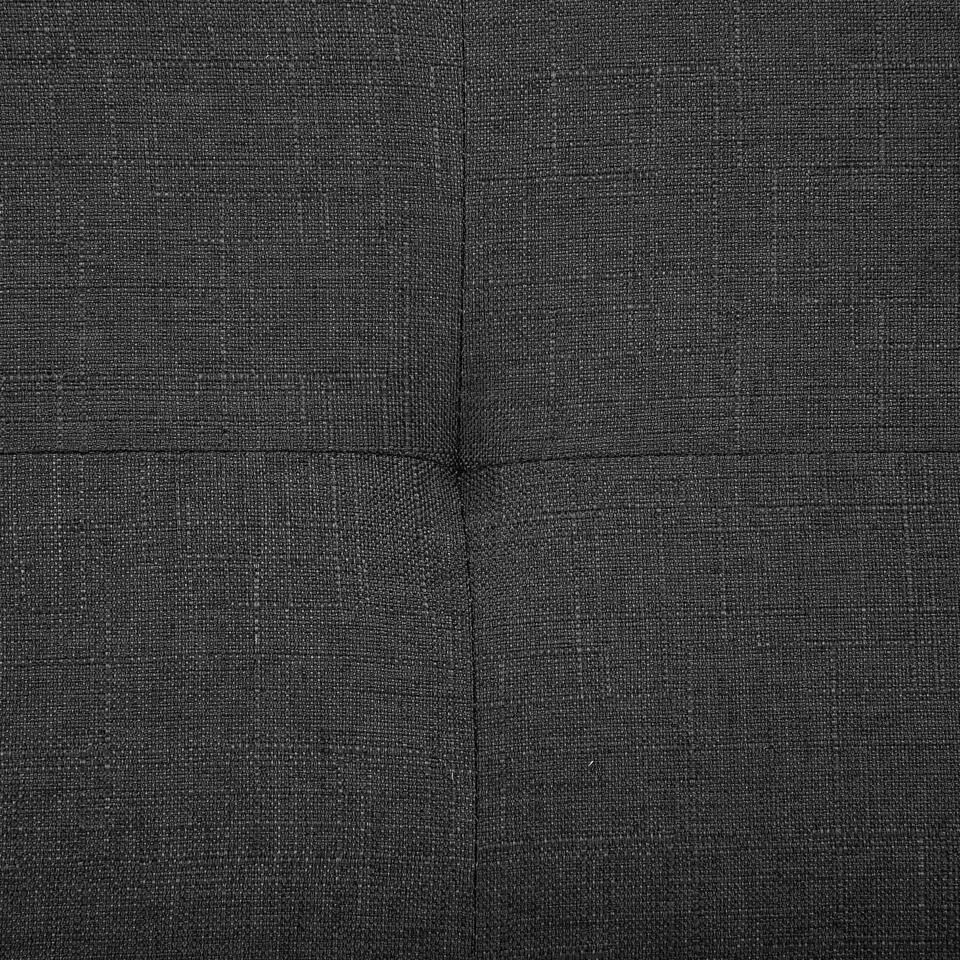 ROCHELLE - Tweepersoonsbed - Donkergrijs - 160 x 200 cm - Polyester