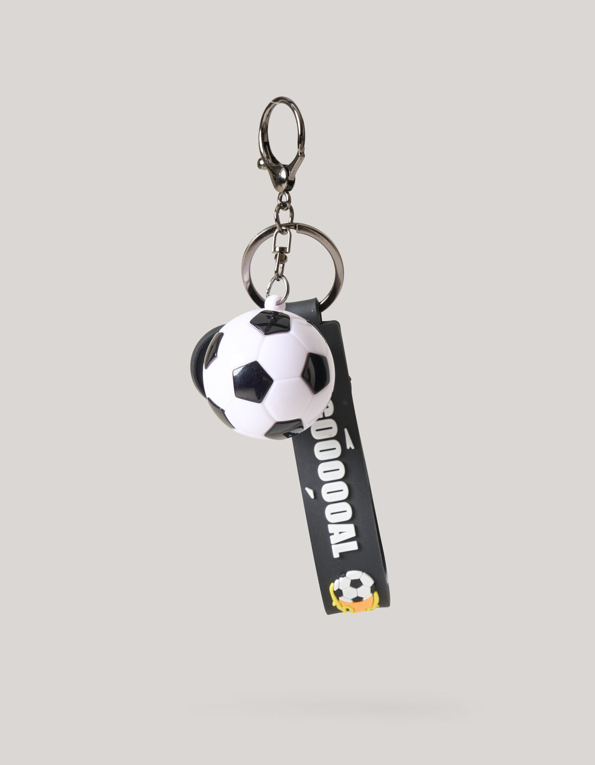 Voetbal Sleutelhanger Zwart