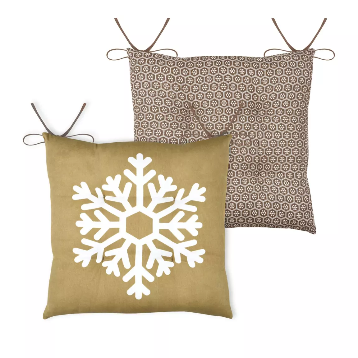Coussin de chaise carré (38 x 38 cm) Estrella Jaune miel