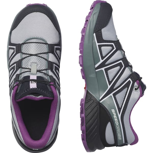 Chaussure trail SALOMON SPEEDCROSS J QUAR/BLACK/SPARKLING