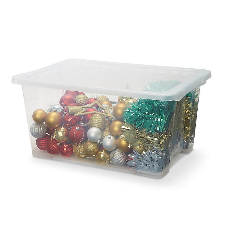 Boîte en plastique 43 L Kaze transparent