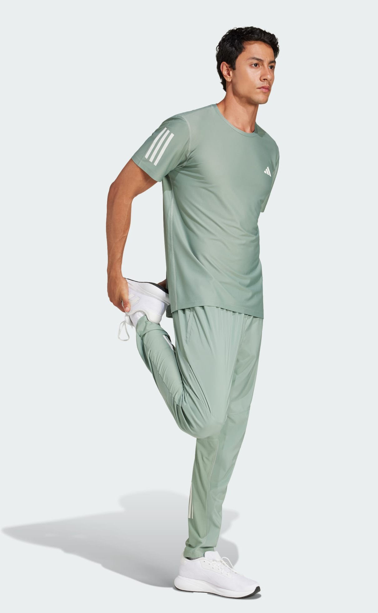 Own the Run Tee Herre Silver Green