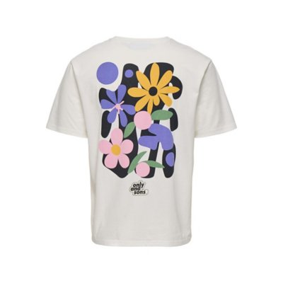 Tee-shirt à manches courtes homme Flower ONLY AND SONS