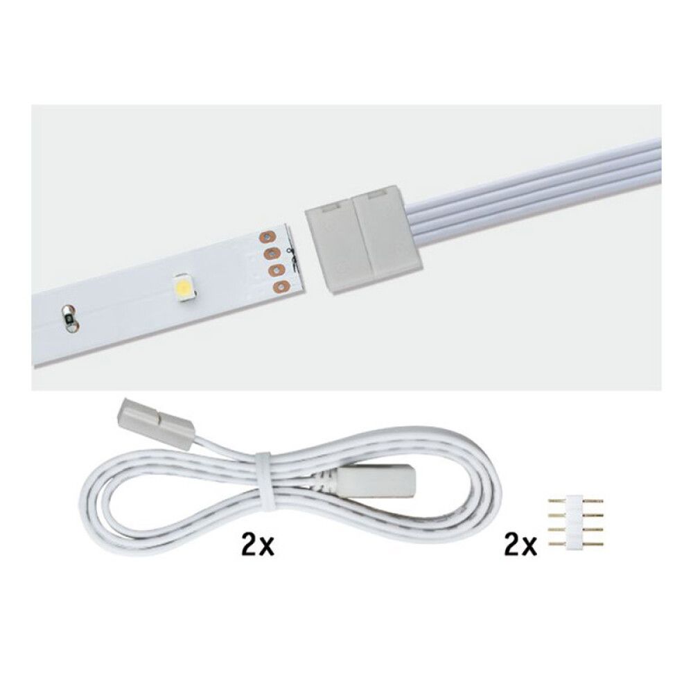 SKJØTELEDNING PAULMANN YOURLED ECO 50CM MED KLIPS 2-PACK