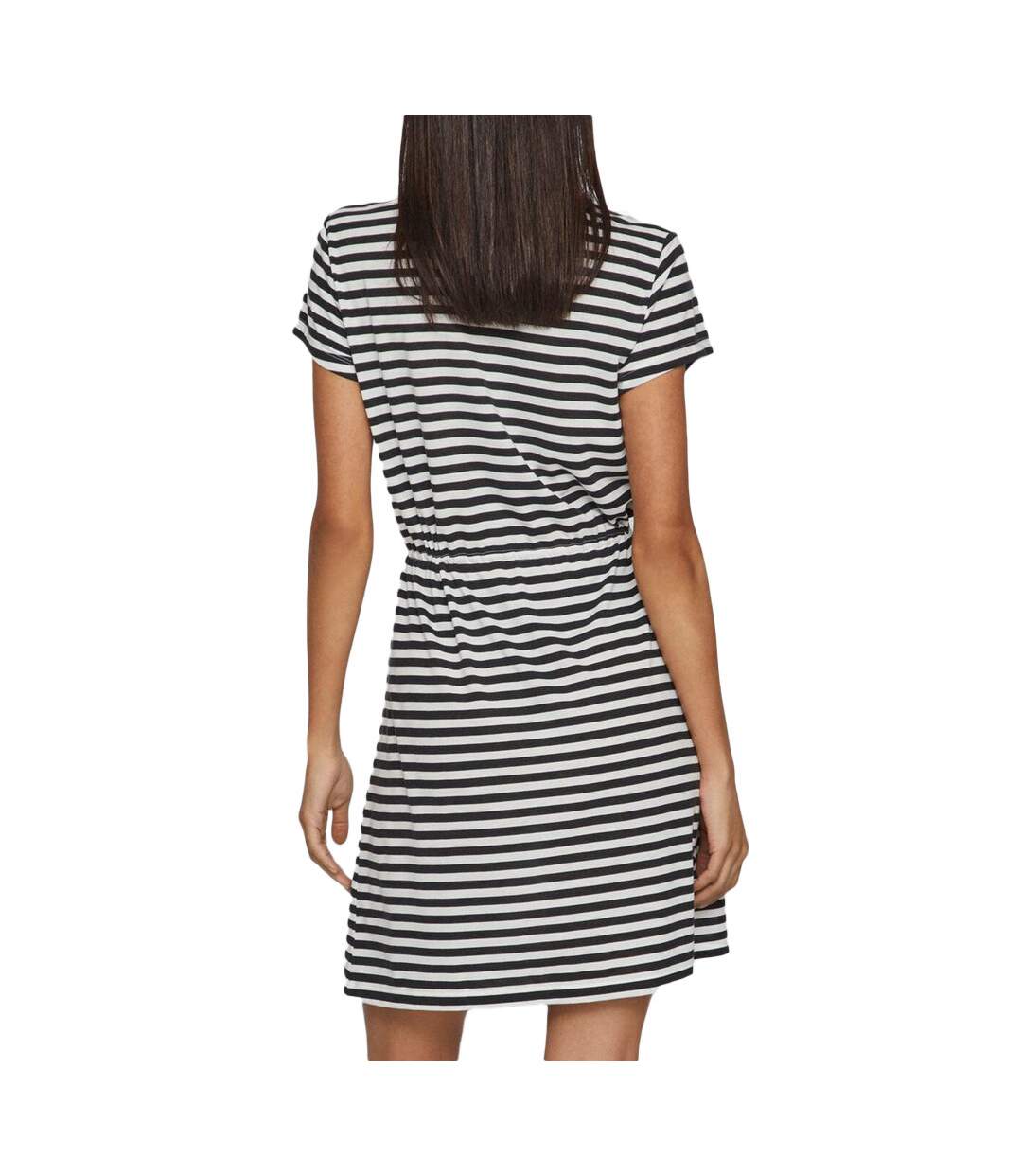 Robe Noir/Blanc à Rayures Femme Vila Mooney String