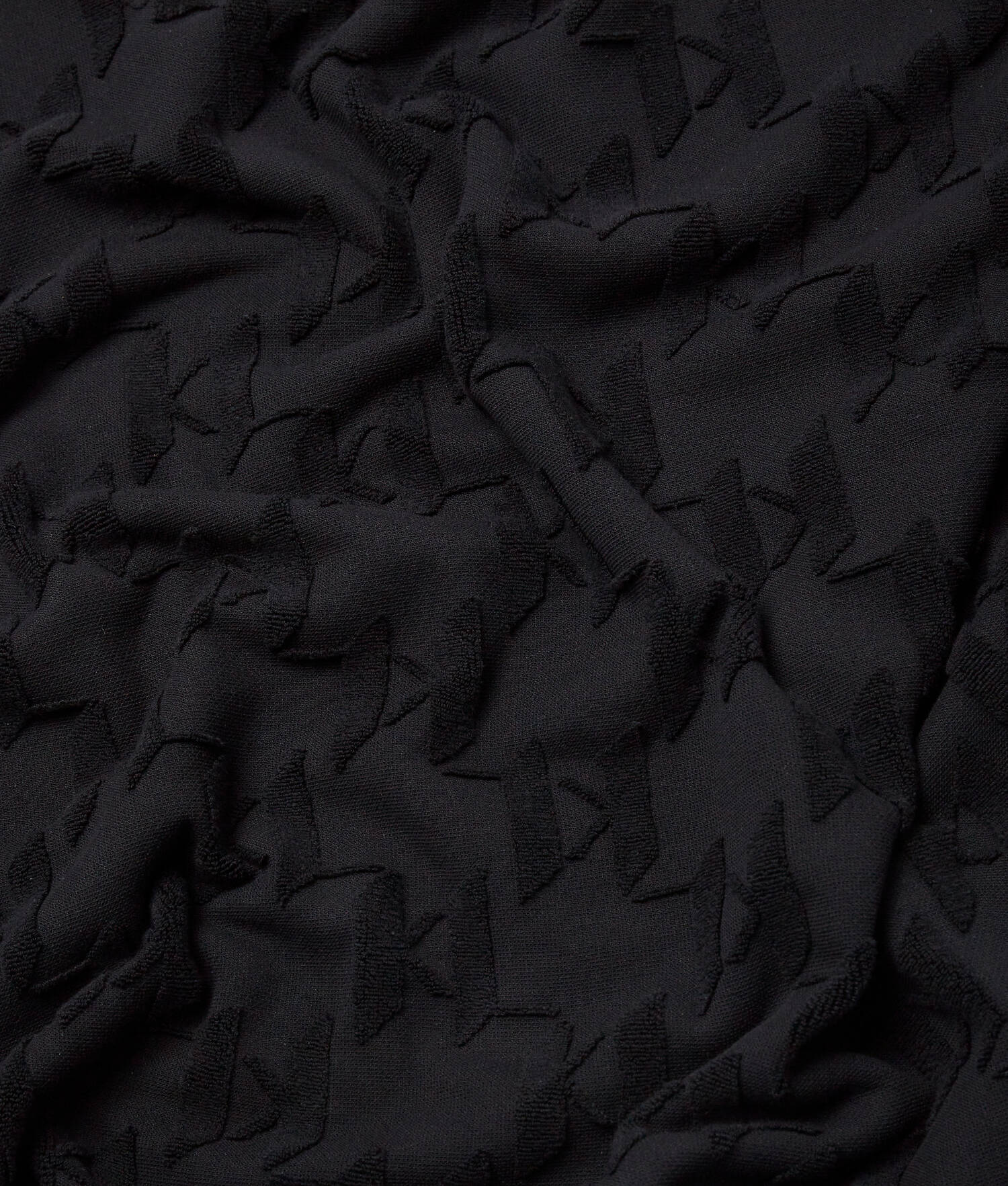 SERVIETTE DE PLAGE AVEC LOGO KARL - Noir