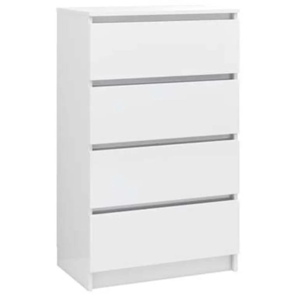 vidaXL - Dressoir - Wit - Bewerkt hout