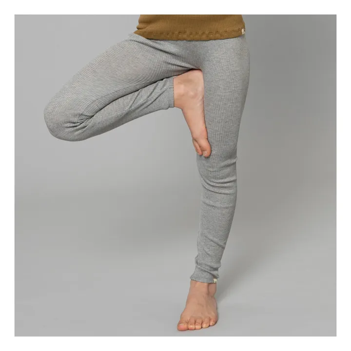 Minimalisma Legging Great en Soie - Collection Femme | Gris clair