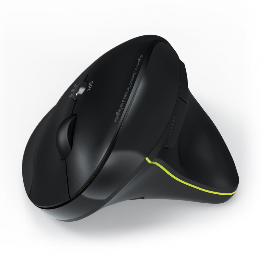 PORT Connect Souris Ergonomique Bluetooth sans fil et rechargeable