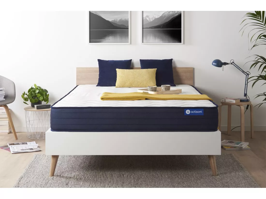 ACTISOM Matelas 180x200 Latex et Mémoire de forme 5zones de confort
