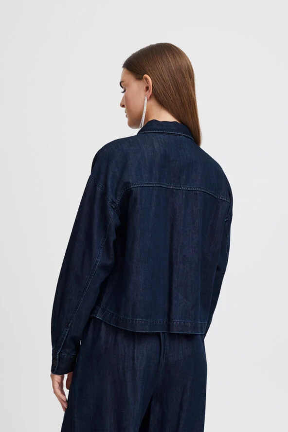 ICHI IHAUBREY JA Washed dark blue